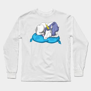 Unicorn Sleeping Pillow Long Sleeve T-Shirt